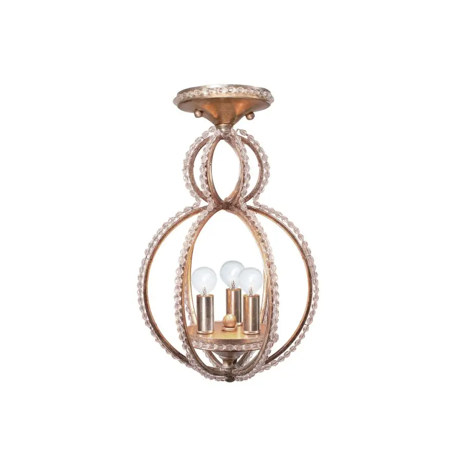 Garland 9.5" Semi Flush Mount in Distressed Twilight - Image 1