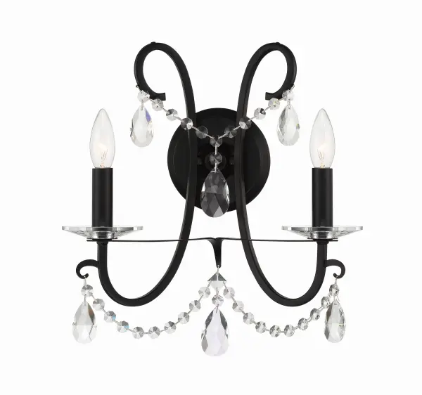 Othello 14" Crystal Wall Sconce in Vibrant Gold - Image 12