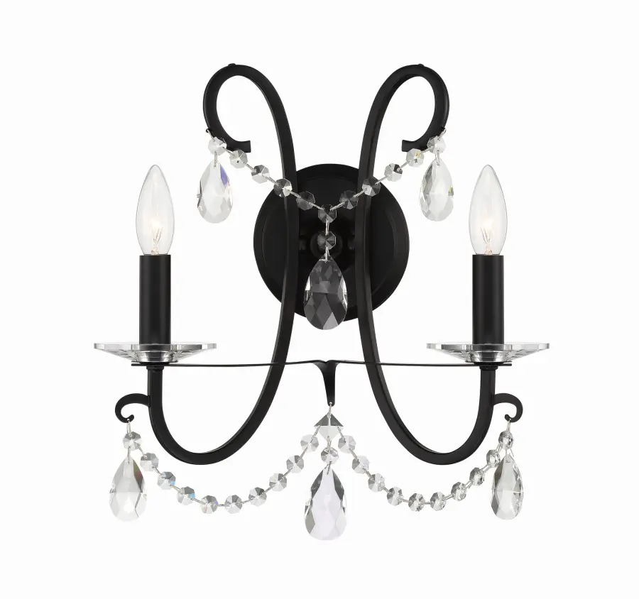 Othello 14" Crystal Wall Sconce in Vibrant Gold - Image 12