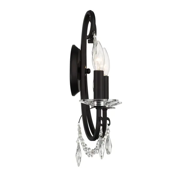 Othello 14" Crystal Wall Sconce in Vibrant Gold - Image 13