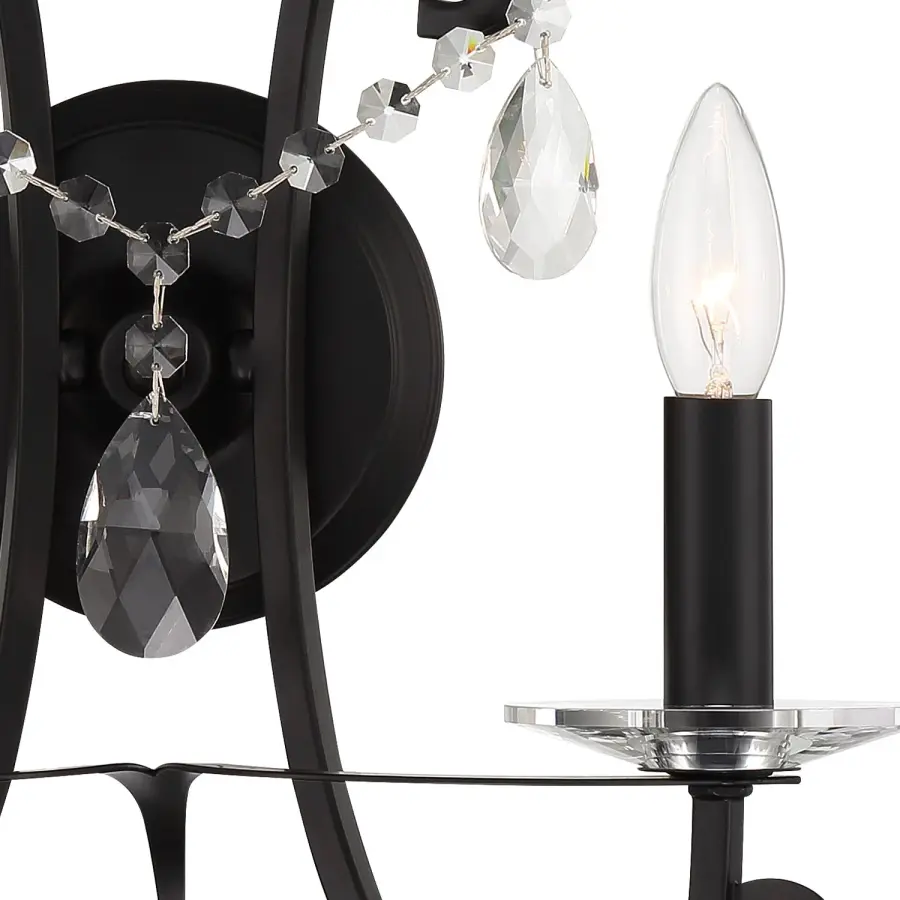 Othello 14" Crystal Wall Sconce in Vibrant Gold - Image 15