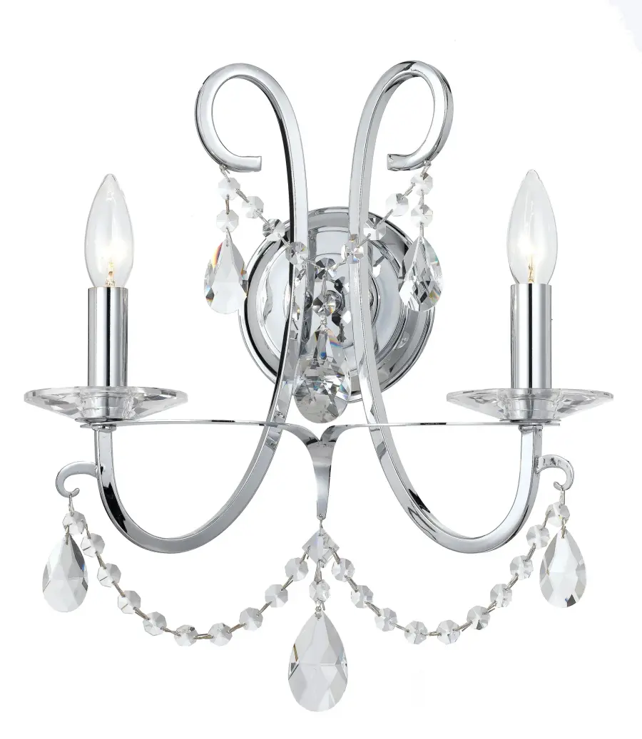 Othello 14" Crystal Wall Sconce in Vibrant Gold - Image 6