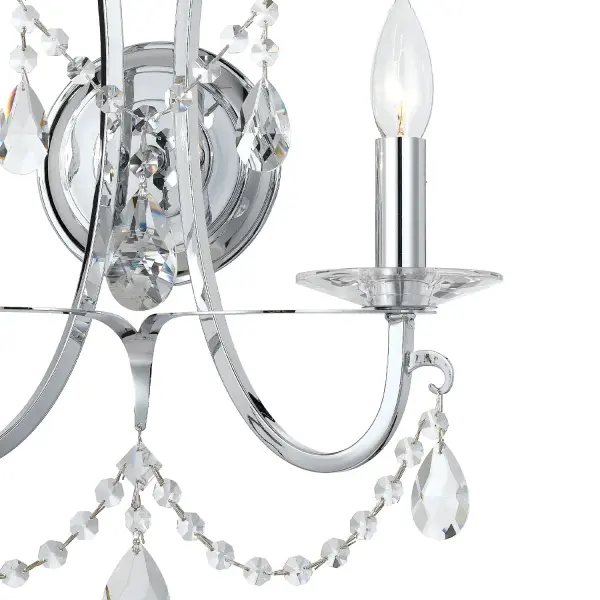 Othello 14" Crystal Wall Sconce in Vibrant Gold - Image 9