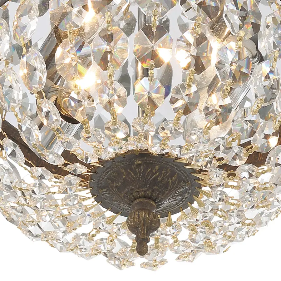 Waltham 10" Flush Mount in English Bronze - Image 12