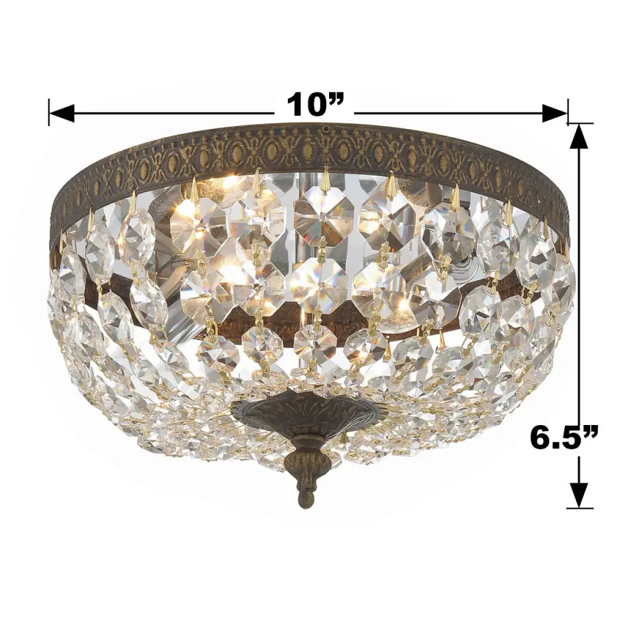 Waltham 10" Flush Mount in English Bronze - Image 13