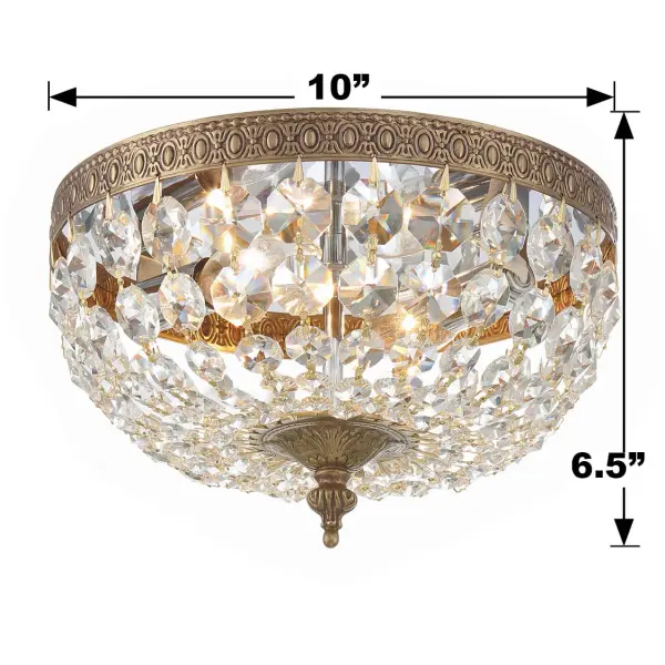Waltham 10" Flush Mount in English Bronze - Image 6