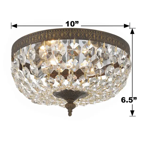 Waltham 10" Flush Mount in Polished Chrome - Image 13