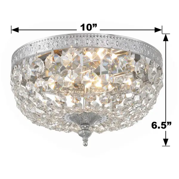 Waltham 10" Flush Mount in Polished Chrome - Image 20