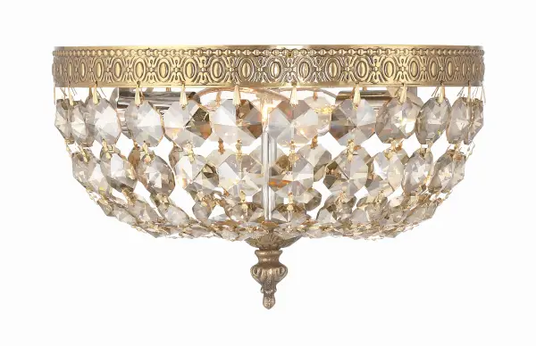 Waltham 10" Flush Mount in Olde Brass - Image 3