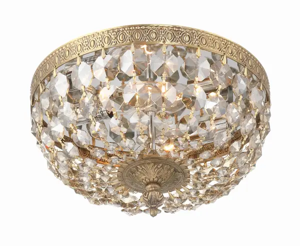 Waltham 10" Flush Mount in Olde Brass - Image 4