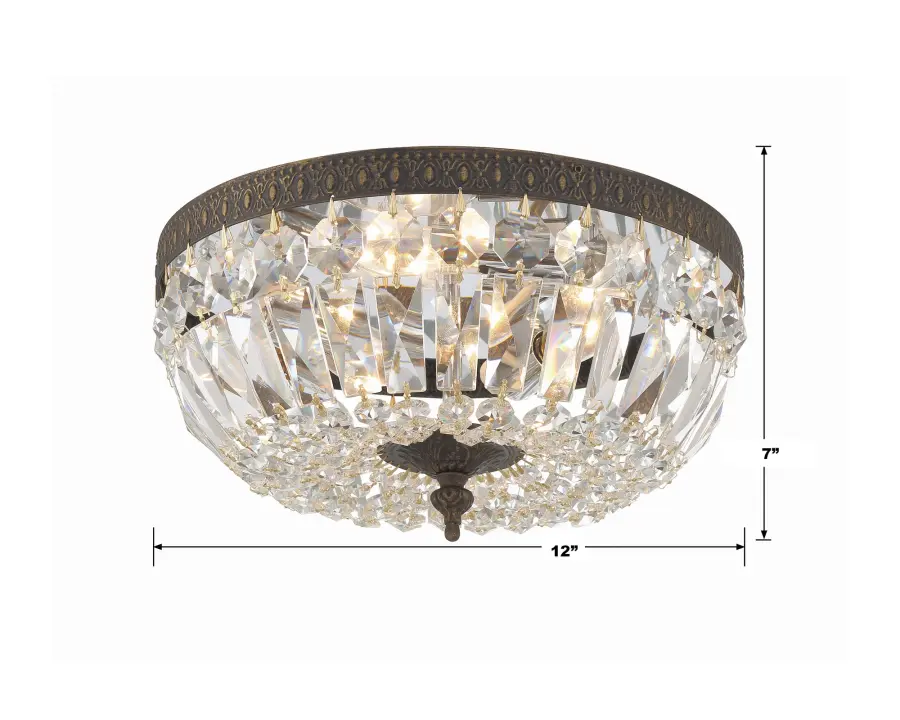 Waltham 12" Flush Mount in English Bronze - Image 17