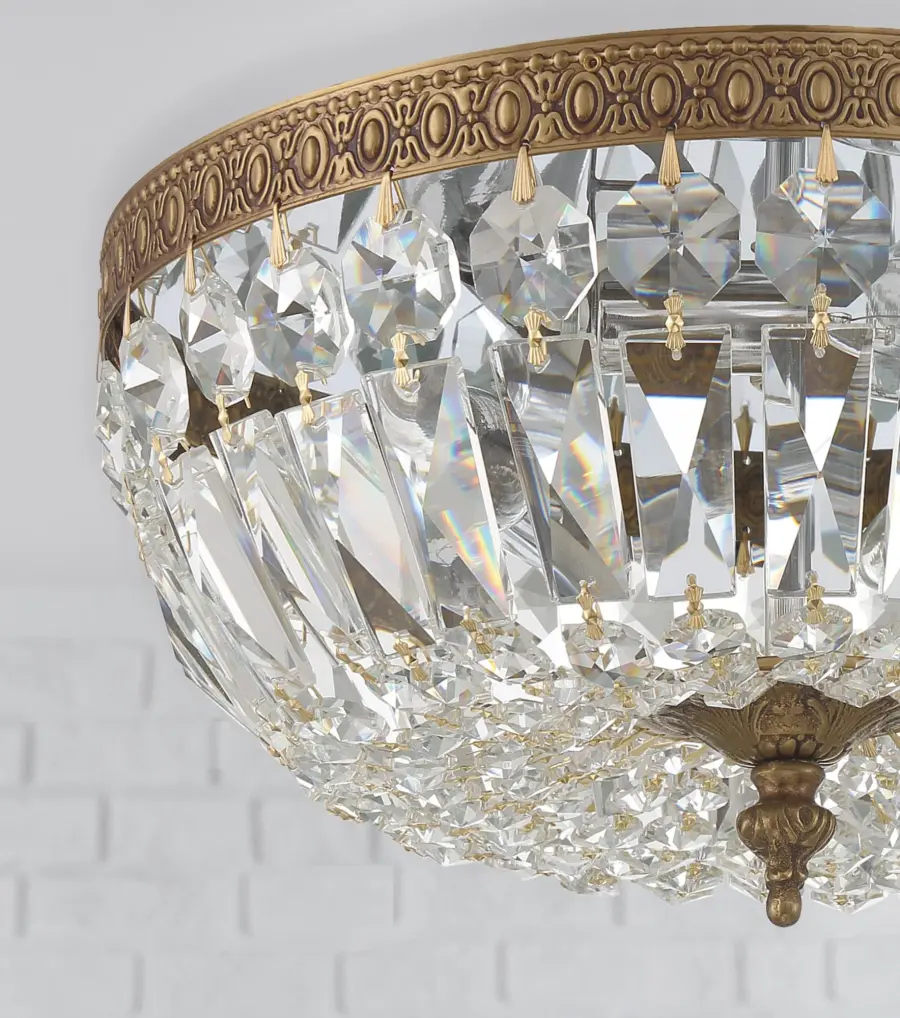 Waltham 12" Flush Mount in Olde Brass - Image 12