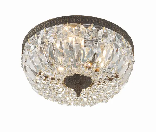 Waltham 12" Flush Mount in Olde Brass - Image 17
