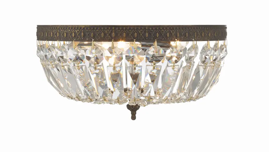 Waltham 12" Flush Mount in Olde Brass - Image 18