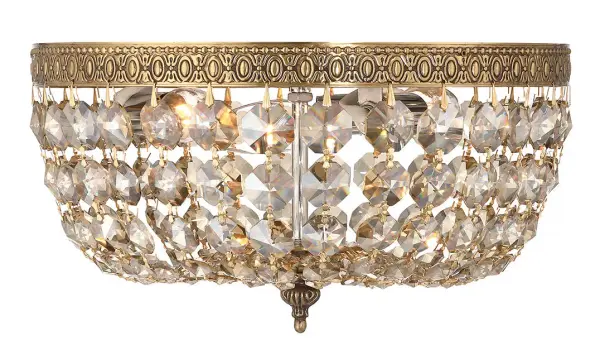 Waltham 12" Flush Mount in Olde Brass - Image 3