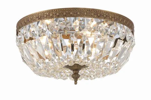 Waltham 12" Flush Mount in Olde Brass - Image 6