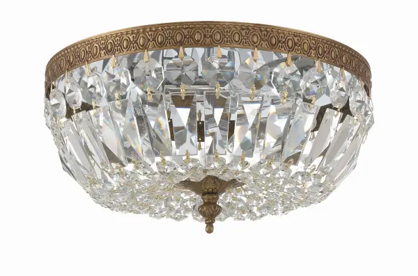 Waltham 12" Flush Mount in Olde Brass - Image 7