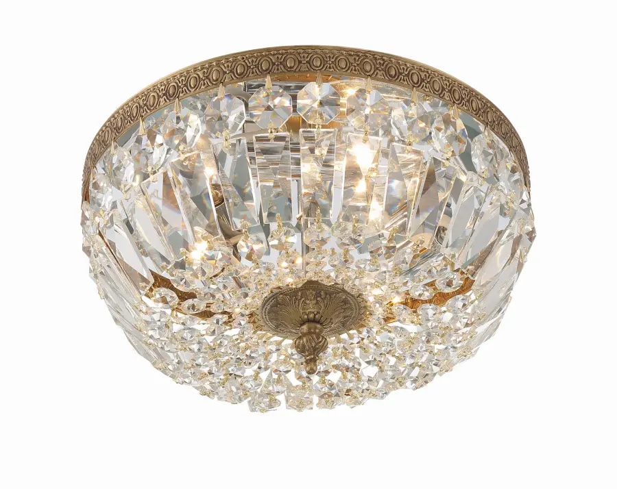 Waltham 12" Flush Mount in Olde Brass - Image 8