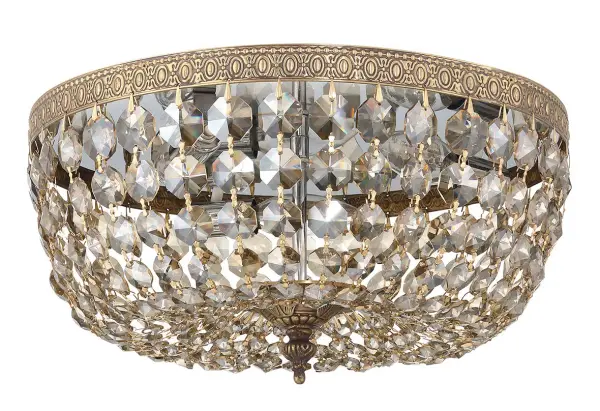 Waltham 14" Flush Mount in Olde Brass - Image 2
