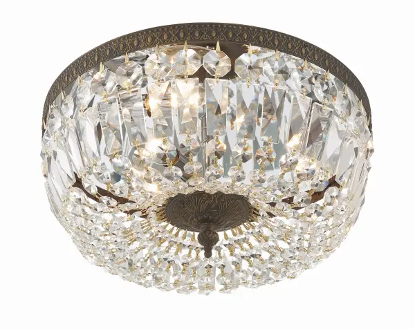 Waltham 14" Flush Mount in Olde Brass - Image 17