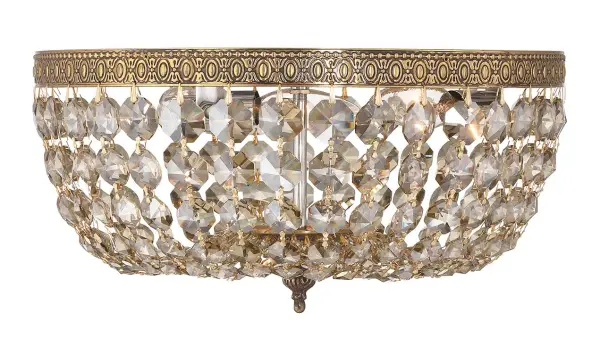 Waltham 14" Flush Mount in Olde Brass - Image 3
