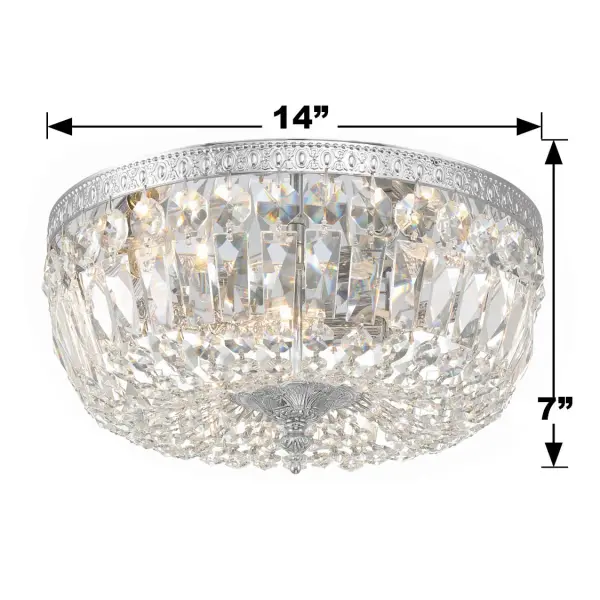 Waltham 14" Flush Mount in Olde Brass - Image 27