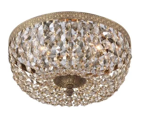 Waltham 14" Flush Mount in Olde Brass - Image 4