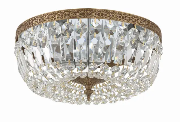 Waltham 14" Flush Mount in Olde Brass - Image 7