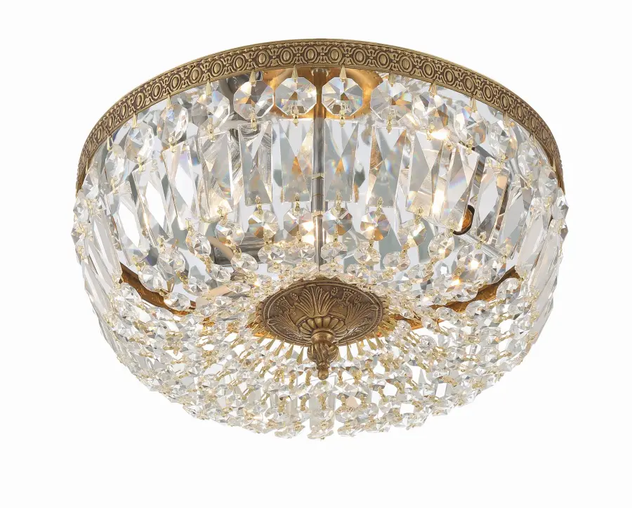 Waltham 14" Flush Mount in Olde Brass - Image 8
