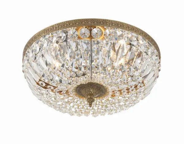 Waltham 16" Flush Mount in Olde Brass - Image 3