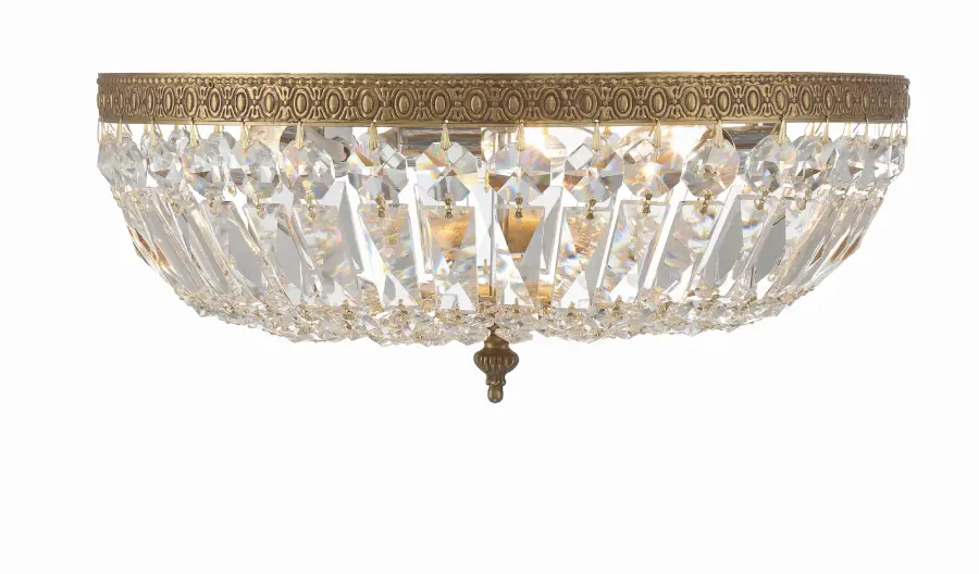 Waltham 16" Flush Mount in Olde Brass - Image 4