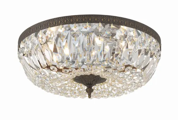 Waltham 16" Flush Mount in Olde Brass - Image 8