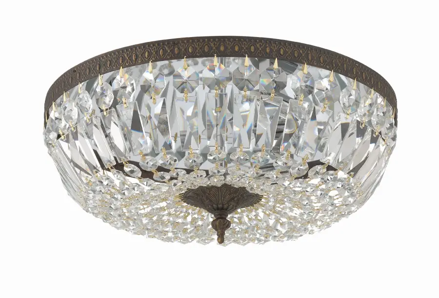 Waltham 16" Flush Mount in Olde Brass - Image 9