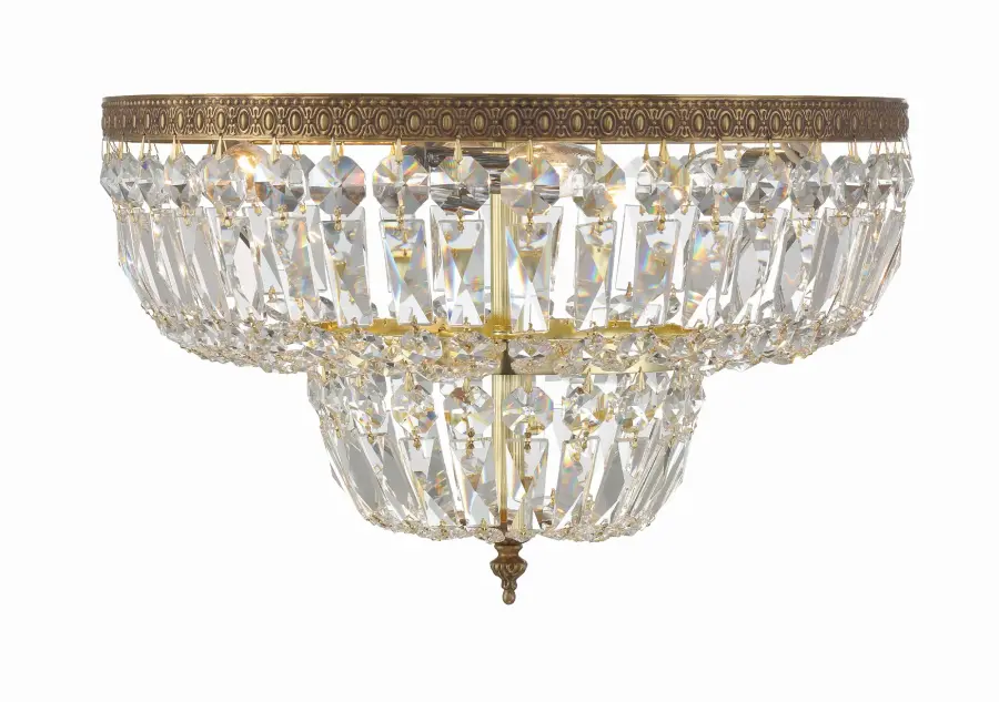 Waltham 18" Flush Mount in Olde Brass - Image 4