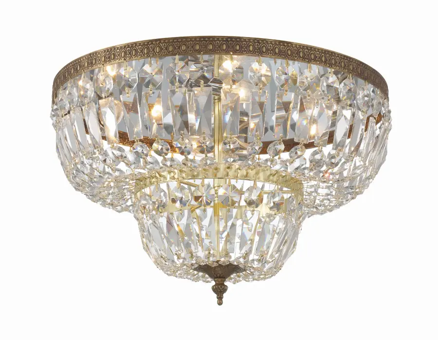 Waltham 18" Flush Mount in Olde Brass - Image 1