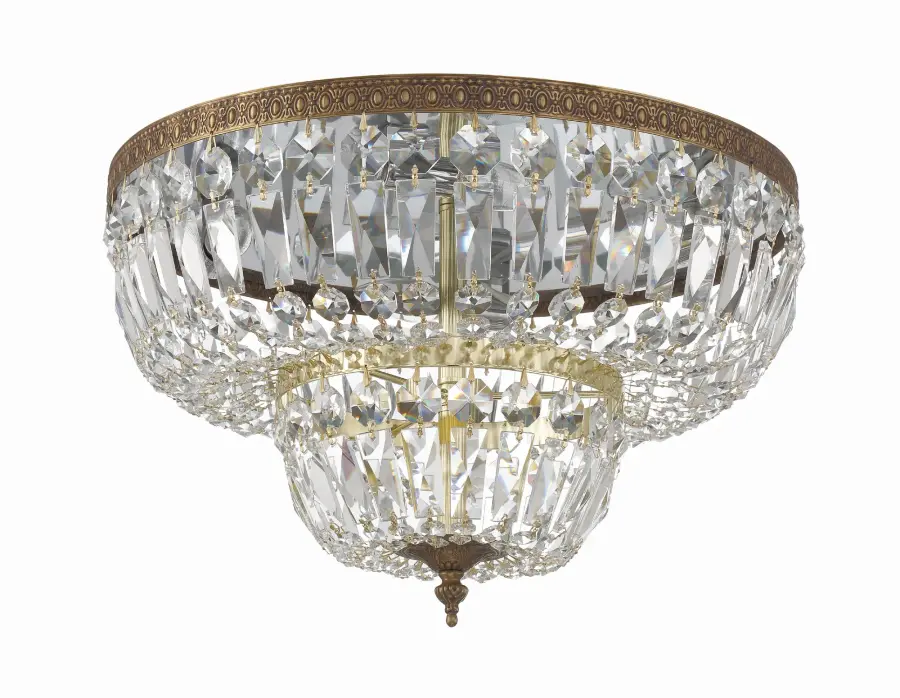 Waltham 18" Flush Mount in Olde Brass - Image 2