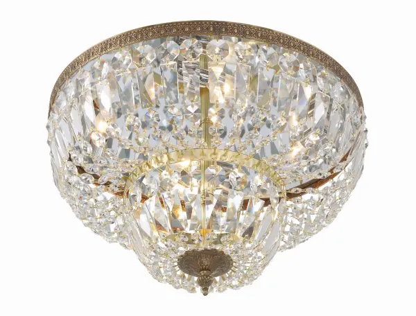 Waltham 18" Flush Mount in Olde Brass - Image 3