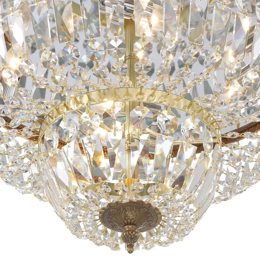 Waltham 18" Flush Mount in Olde Brass - Image 5