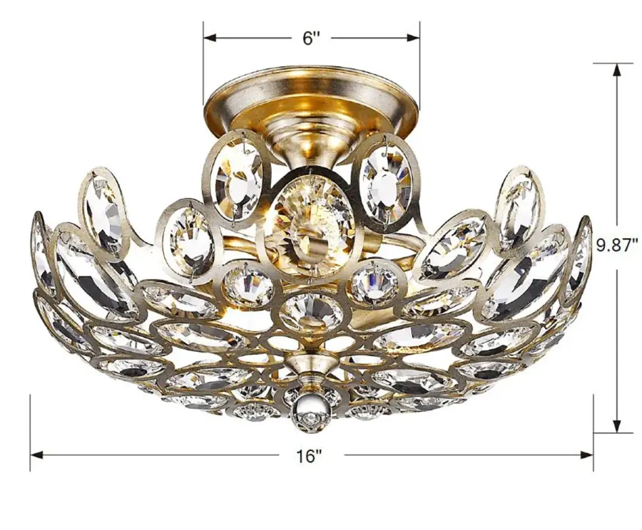 Sterling 16" Semi Flush Mount - Image 2