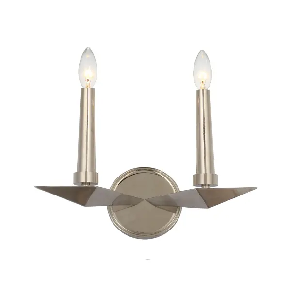 Palmer 11.75" Polished Nickel Sconce - Image 1