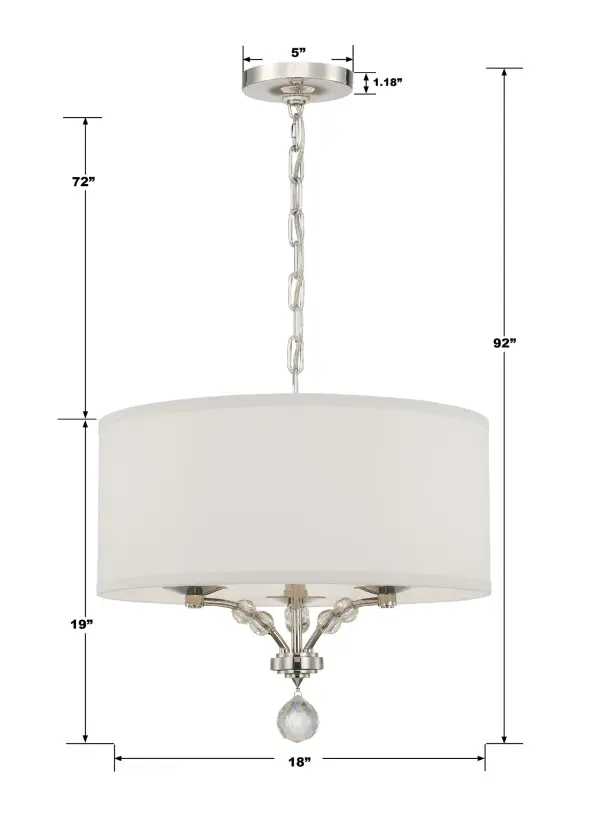 Mirage 18" Crystal Chandelier - Image 5