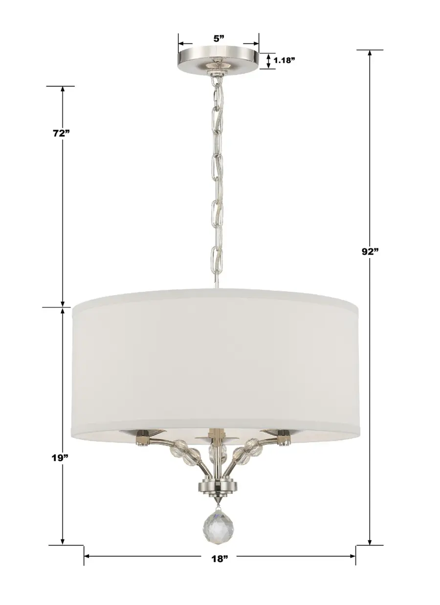 Mirage 18" Crystal Chandelier - Image 5