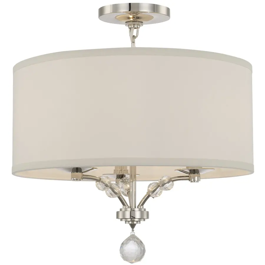 Mirage 18" Semi Flush Mount in Polished Nickel - Image 3