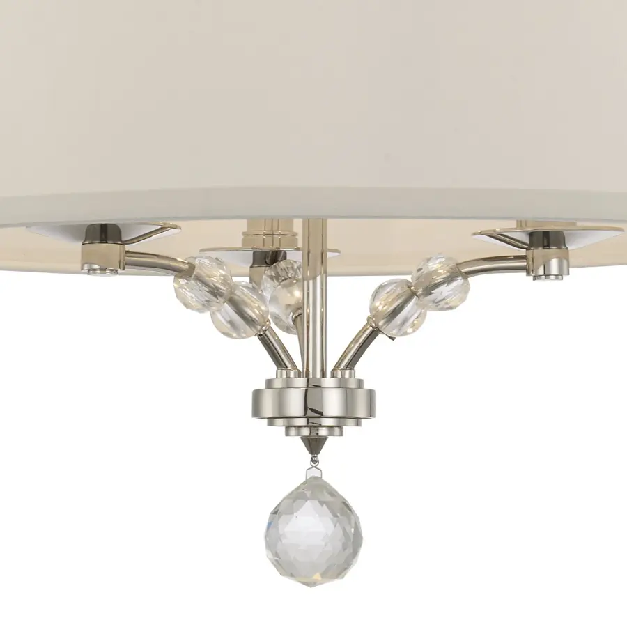 Mirage 18" Semi Flush Mount in Polished Nickel - Image 4