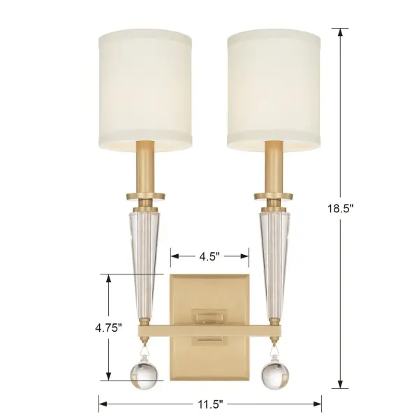 Paxton 11.5" Sconce in Aged Brass - Image 5