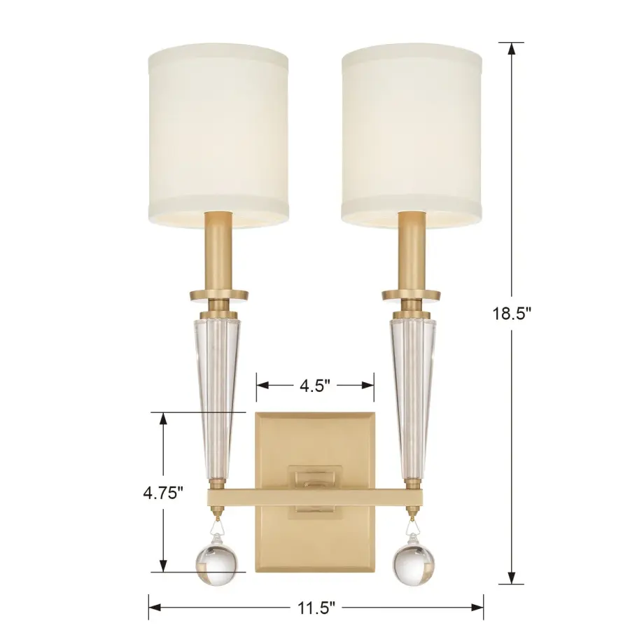 Paxton 11.5" Sconce in Aged Brass - Image 5