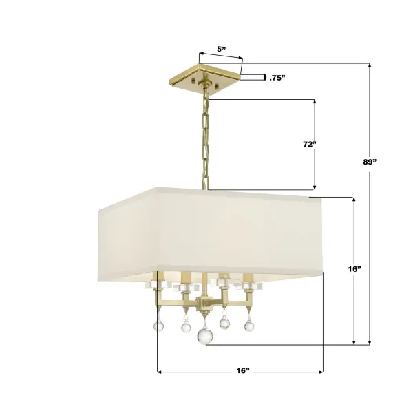 Paxton 16" Chandelier in Polished Nickel - Image 5