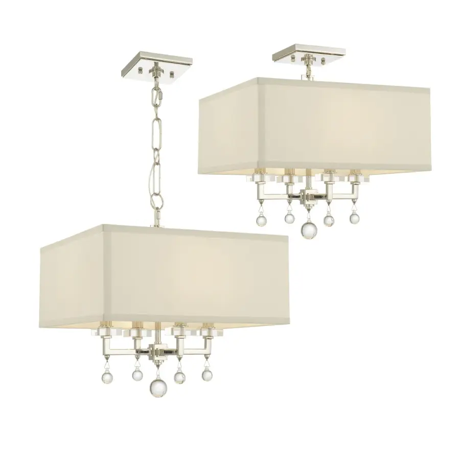 Paxton 16" Chandelier in Polished Nickel - Image 8