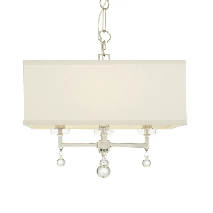 Paxton 16" Chandelier in Polished Nickel - Image 9