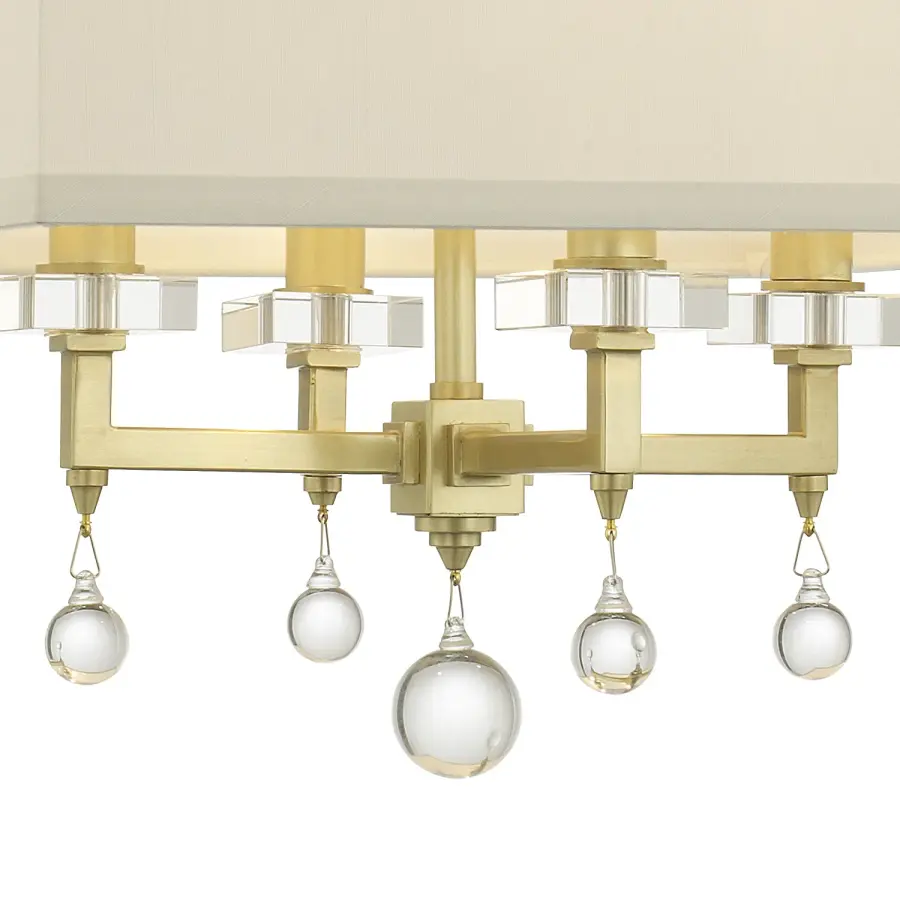 Paxton 16" Semi Flush Mount in Polished Nickel - Image 4
